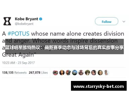 篮球明星推特热议：最新赛季动态与球场背后的真实故事分享